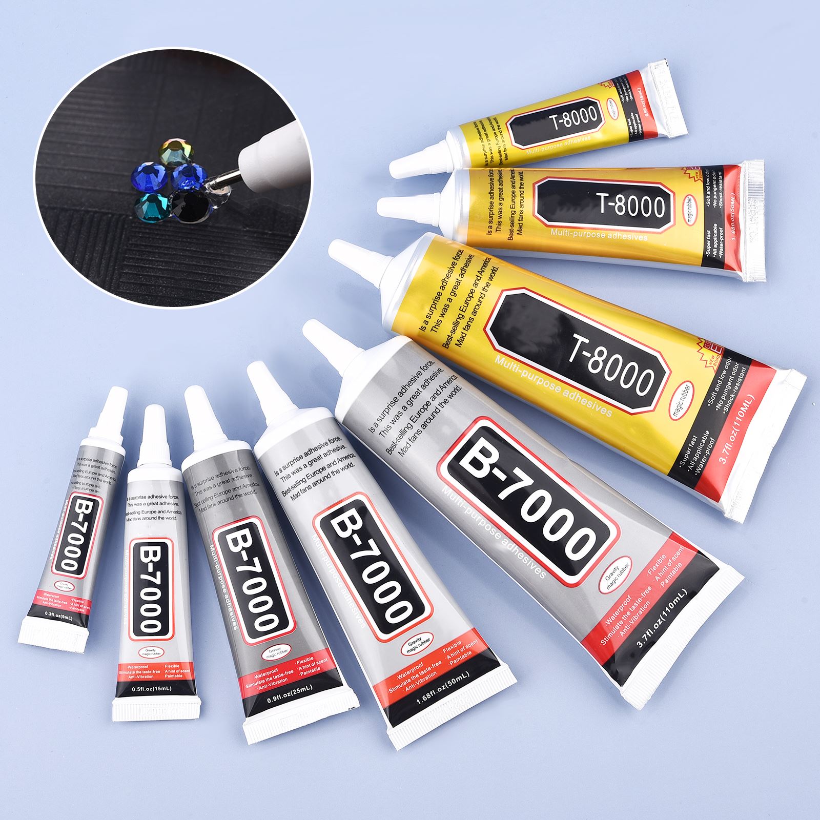 Jewelry Making Glue - 9/15/50/110ml B-7000 Glue T-8000 Adhesive Epoxy