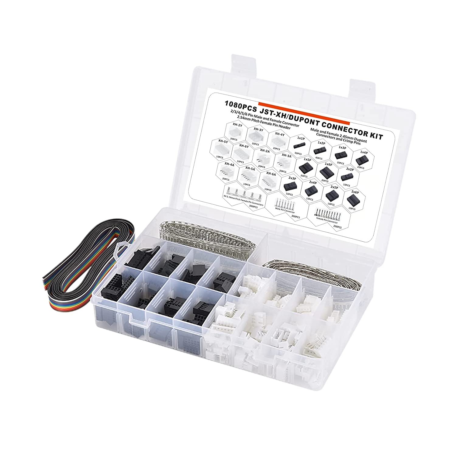 Head Pin Assorted - 1080 Chiếc Bật Lửa Dupont/JST-XH Thiết