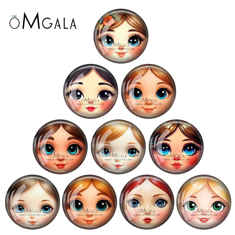 Jewelry Making 3 Year Old - матрёшка Baby Girl Doll Face Cartoon