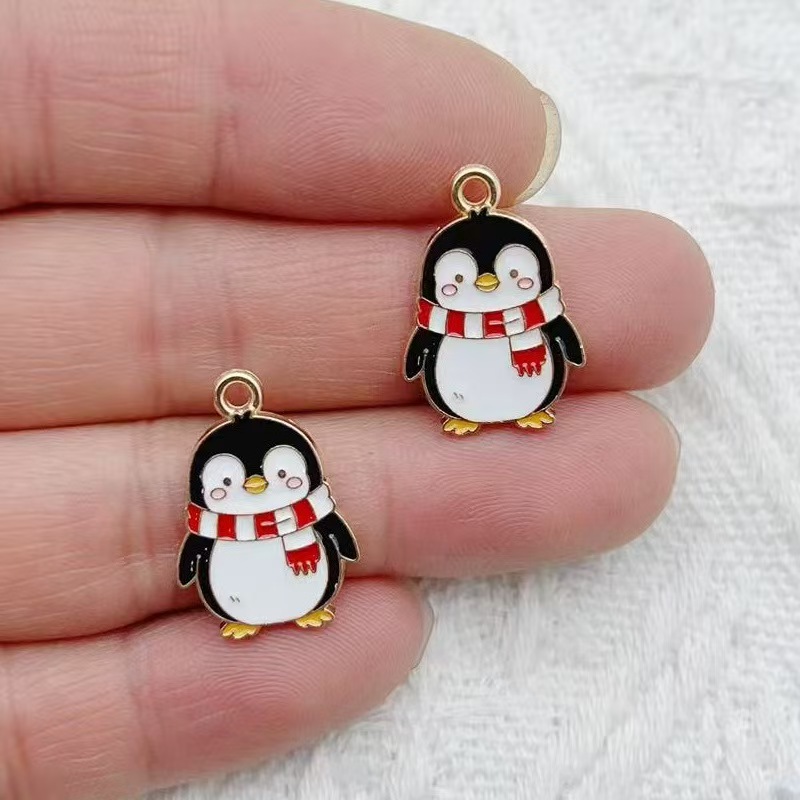 10pcs Cartoon Penguin Panda DI - đánh giá và giá Jewelry Making Pendants