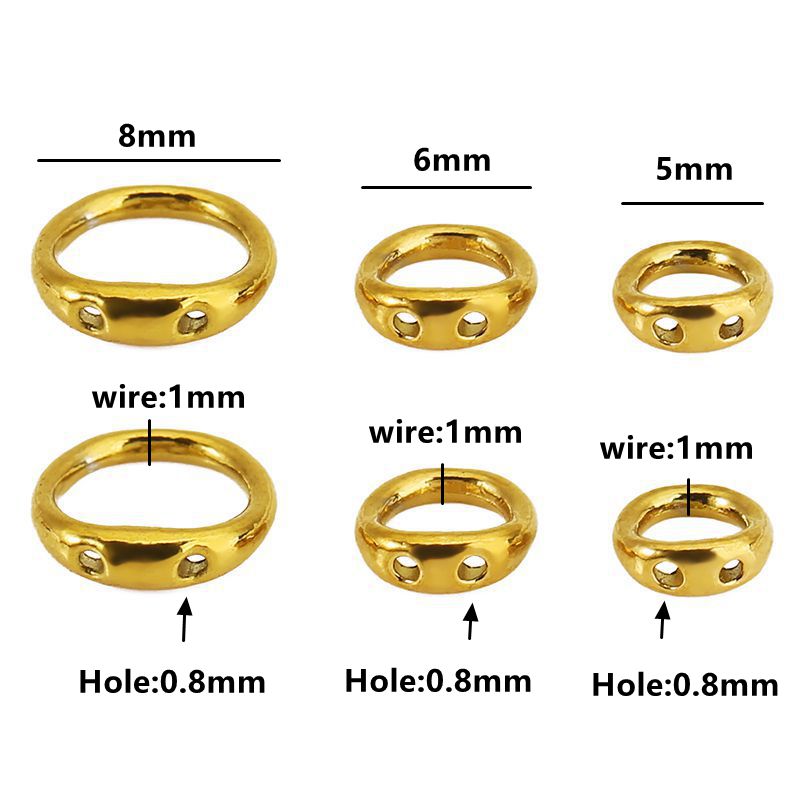 30pcs 5/6/8mm Stainless Steel  - đánh giá và giá Jewelry Making Equipment