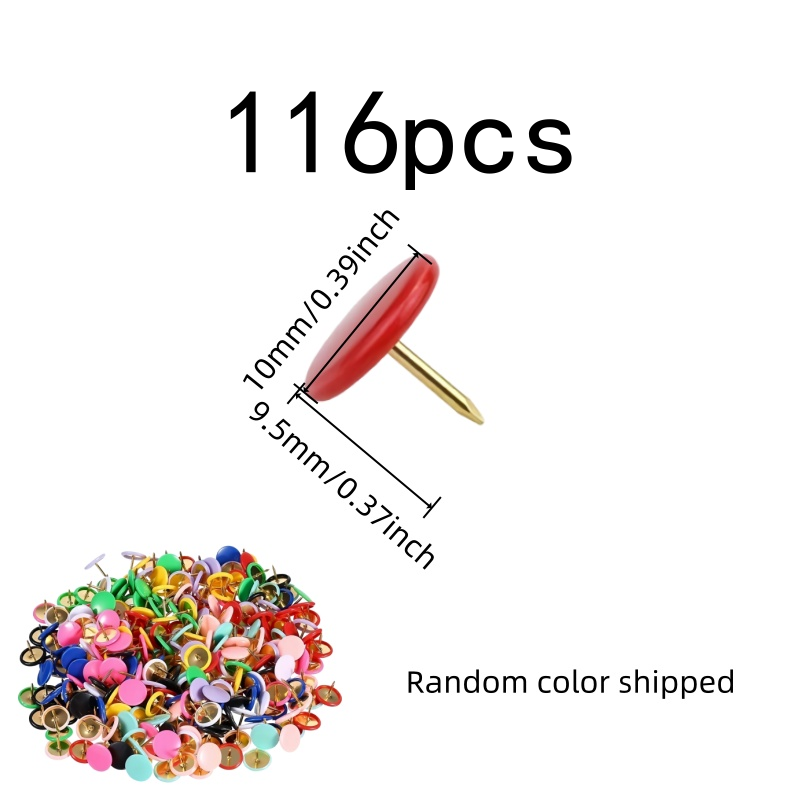 116 pcs Round Head Push Pins,  - đánh giá và giá Head Pin Assorted