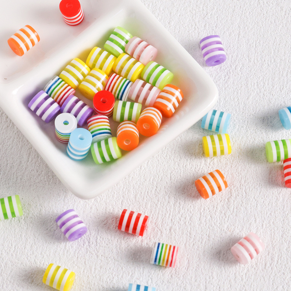 100 Pcs/Lot Rainbow Cylindrica - đánh giá và giá Jewelry Making Event