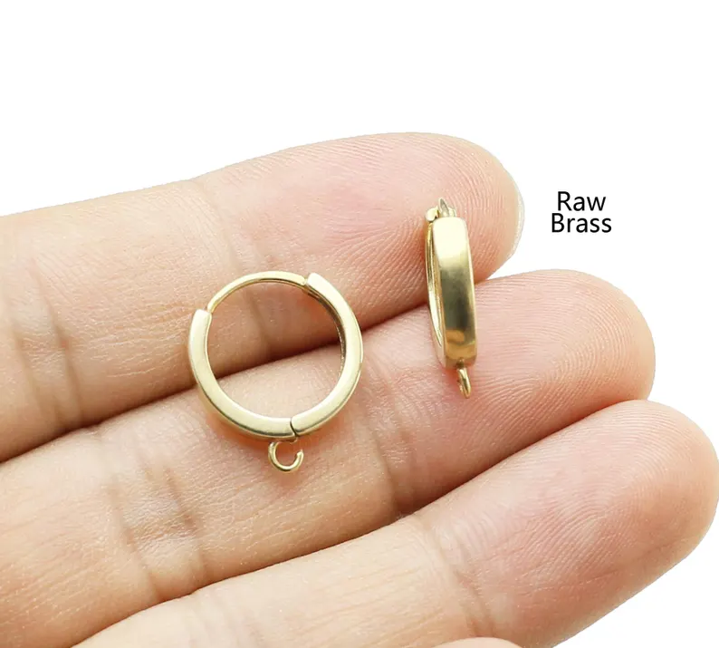 10pcs Brass Ear Hoops, Leverba - đánh giá và giá Jewelry Making Designs
