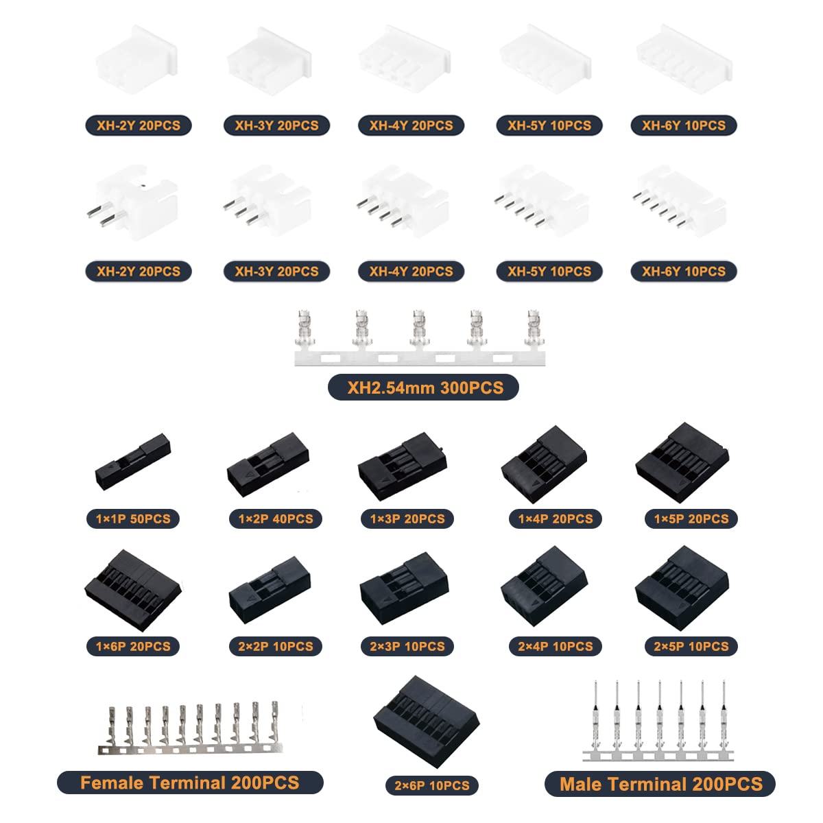 1080 Chiếc Bật Lửa Dupont/JST- - đánh giá và giá Head Pin Assorted