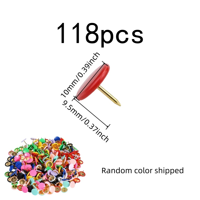 118 pcs Round Head Push Pins,  - đánh giá và giá Head Pin Assorted