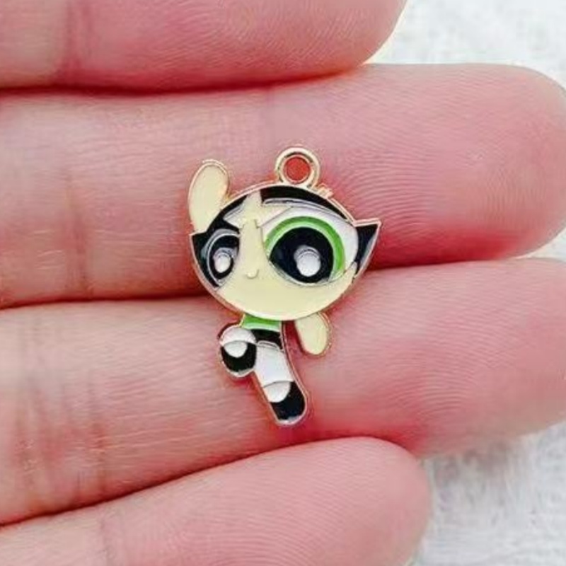 10pcs Alloy Oil-Dripping Carto - đánh giá và giá Jewelry Making Pendants