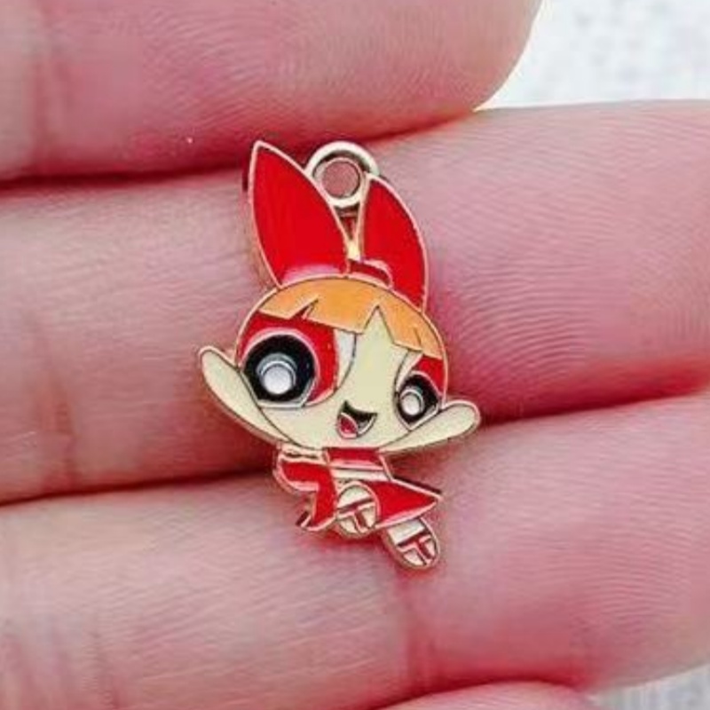 10pcs Alloy Oil-Dripping Carto - đánh giá và giá Jewelry Making Pendants