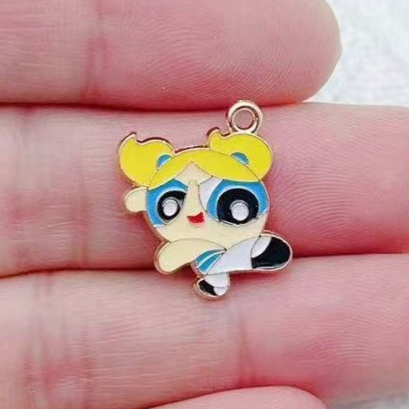 10pcs Alloy Oil-Dripping Carto - đánh giá và giá Jewelry Making Pendants