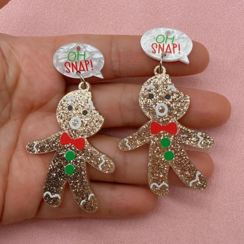 10pcs Cute Christmas Gingerbre - đánh giá và giá Jewelry Making Pendants