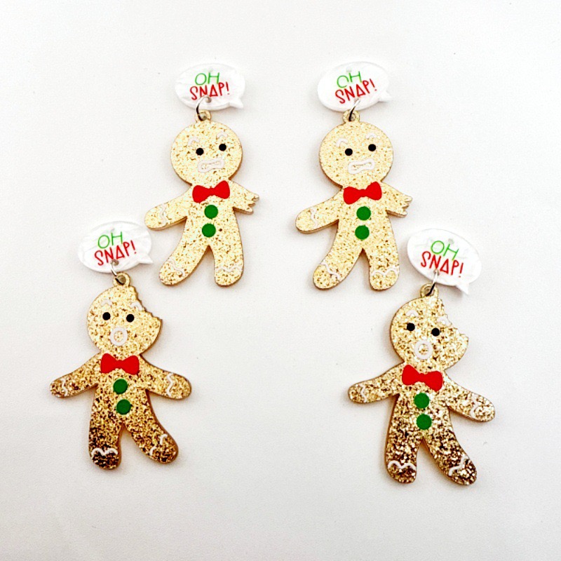 10pcs Cute Christmas Gingerbre - đánh giá và giá Jewelry Making Pendants