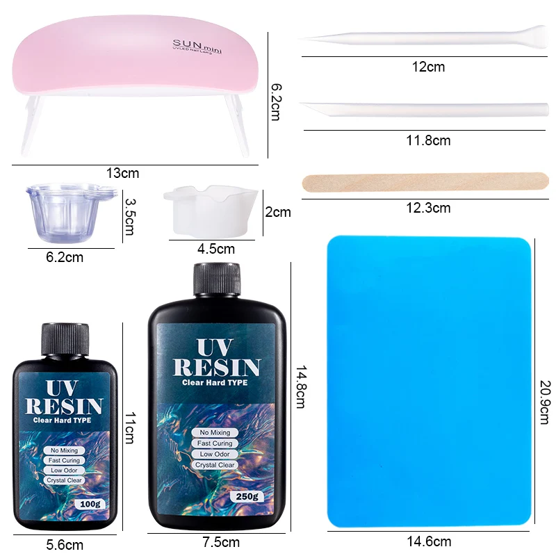 Hard UV Resin Glue Kit Fast Cu - đánh giá và giá Jewelry Making Glue