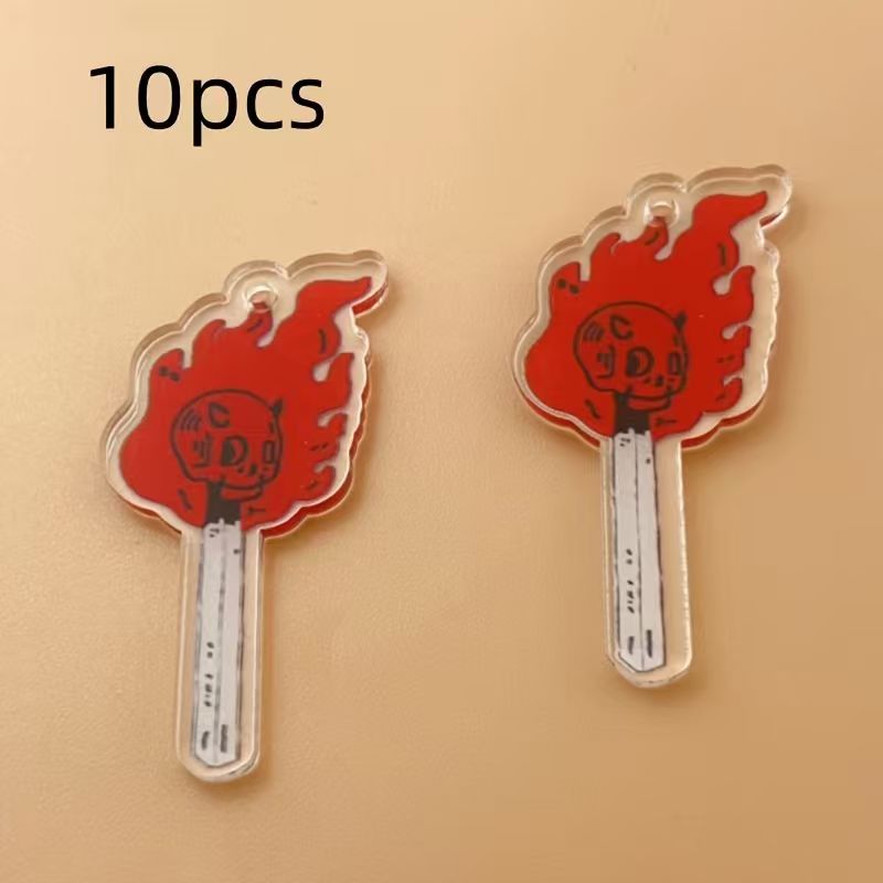 10pcs acrylic skull pendant, D - đánh giá và giá Jewelry Making Pendants