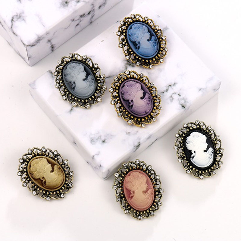 Vintage Nữ Hoàng Của Cameo Làm - đánh giá và giá Head Pin Assorted