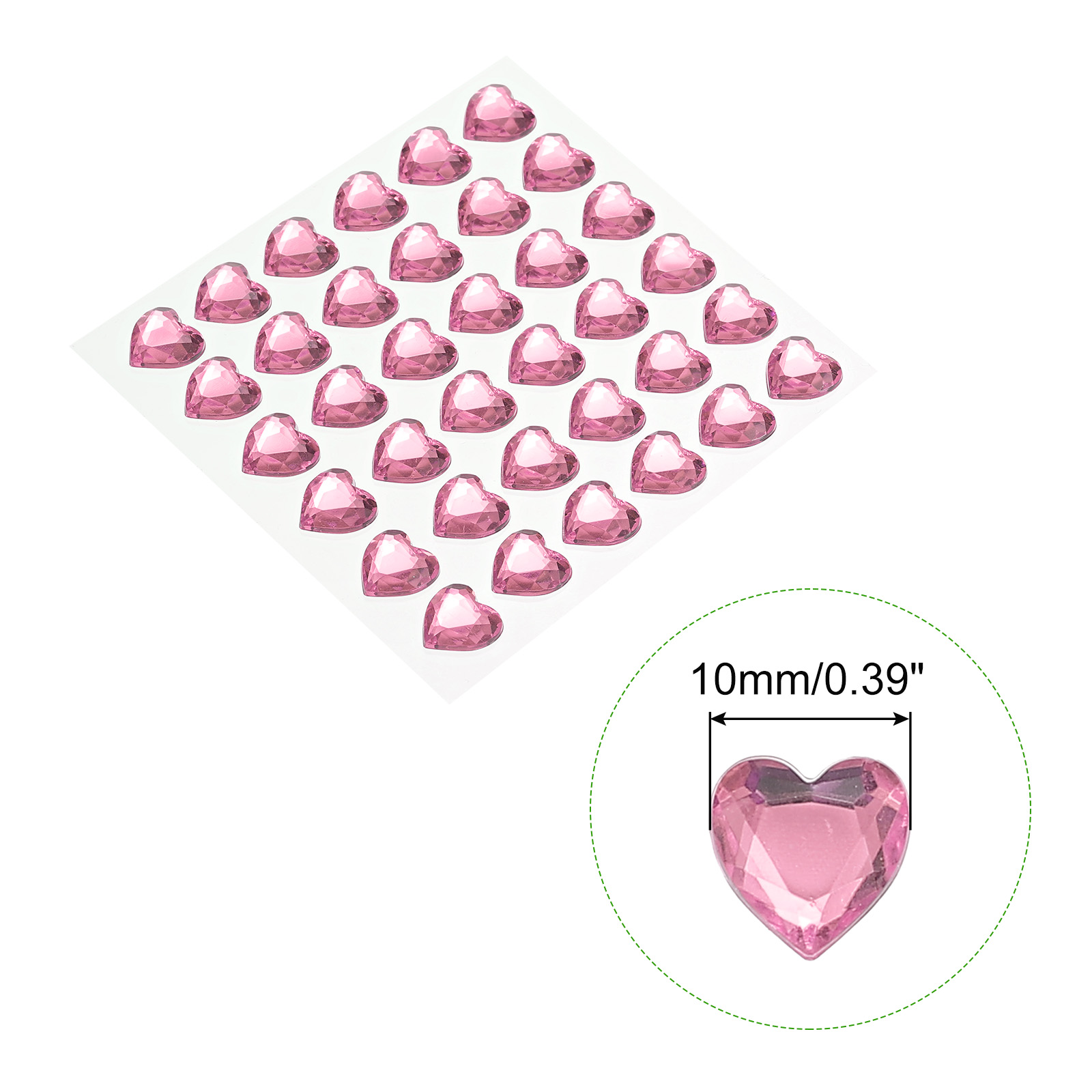 144Pcs Heart Rhinestone 10mm S - đánh giá và giá Jewelry Making 3 Year Old