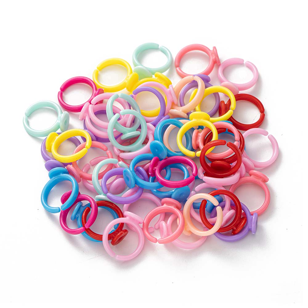 100pcs Clear Plastic Adjustabl - đánh giá và giá Jewelry Making 3 Year Old