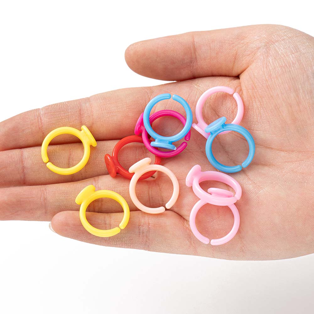 100pcs Clear Plastic Adjustabl - đánh giá và giá Jewelry Making 3 Year Old