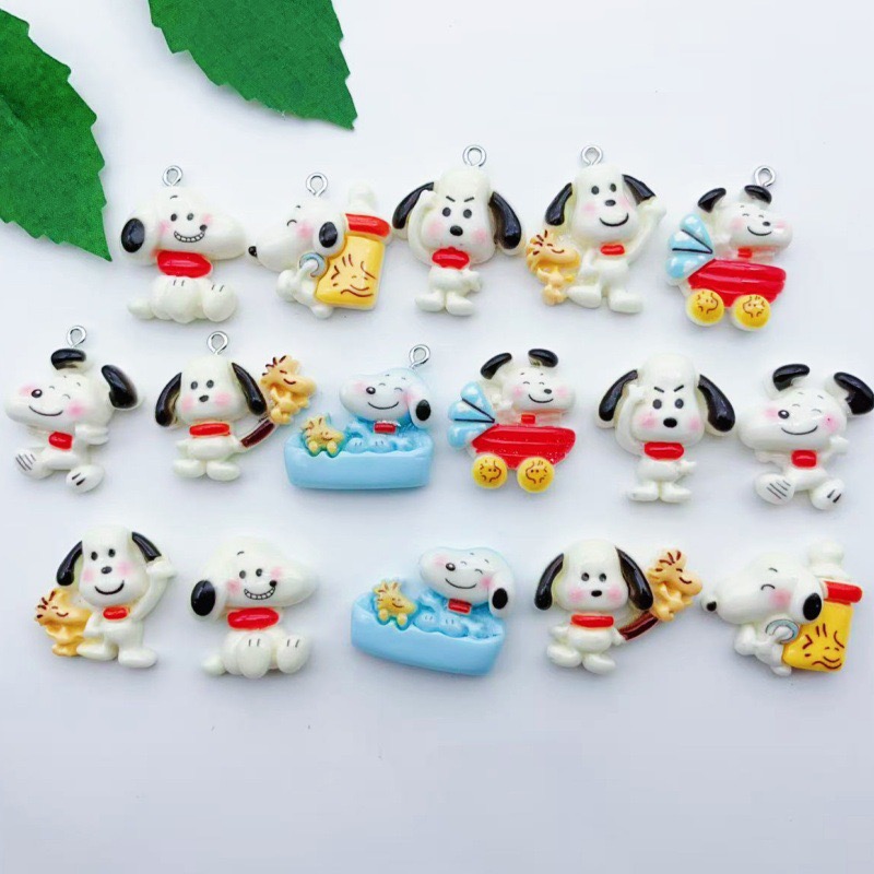 12pcs resin cartoon dog pendan - đánh giá và giá Jewelry Making Pendants
