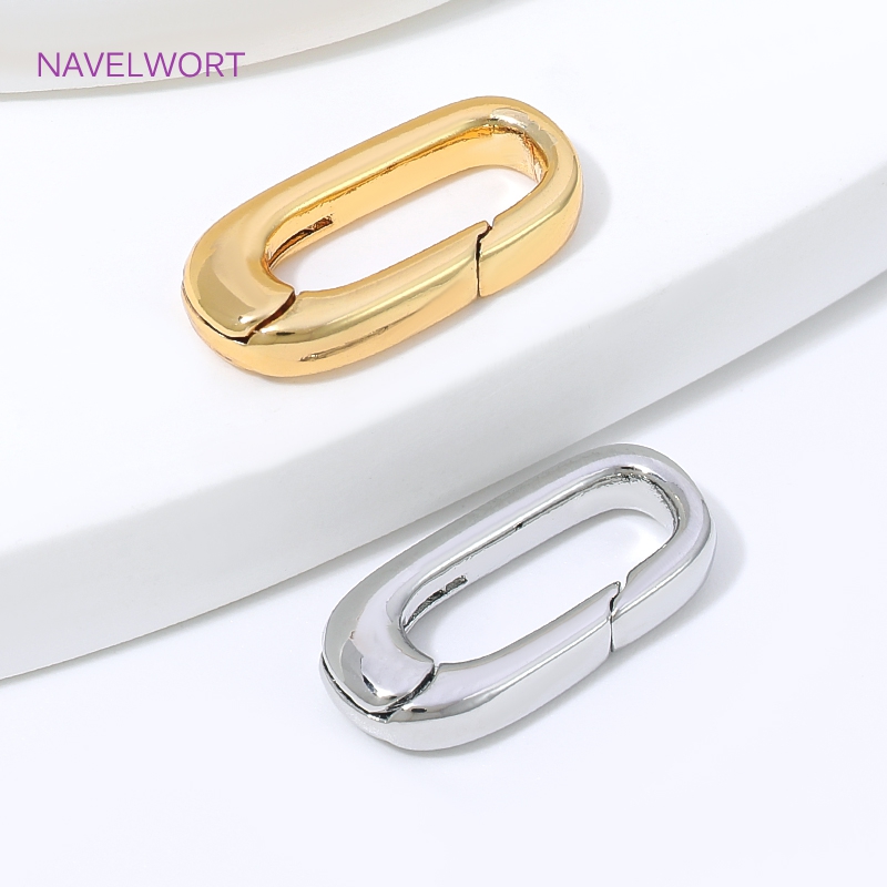 1/2/4Pcs 18K Gold Plated Oval  - đánh giá và giá Jewelry Making Designs
