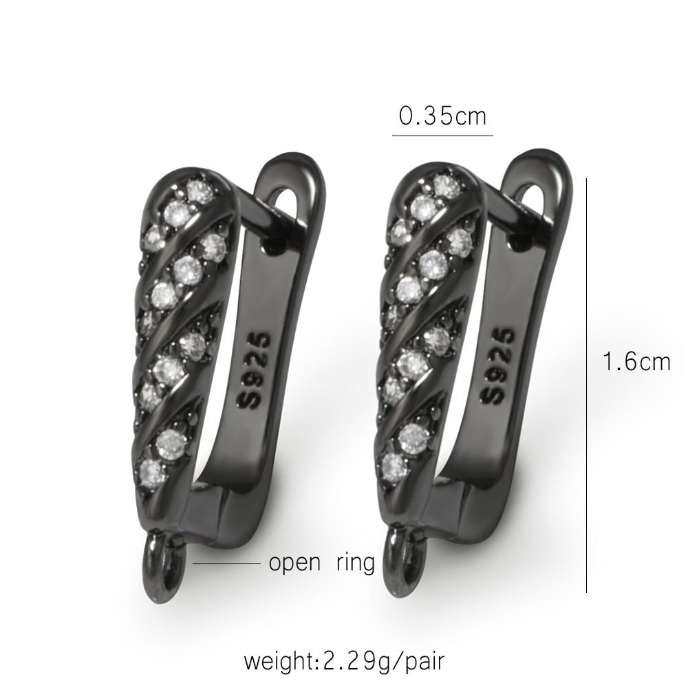YANASI 1 Pair Gun Black  Brass - đánh giá và giá Jewelry Making Designs