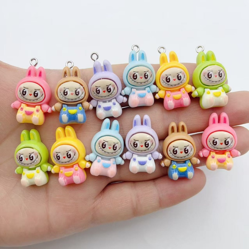 10Pcs Kawaii Rabbit Strawberry - đánh giá và giá Jewelry Making Resin