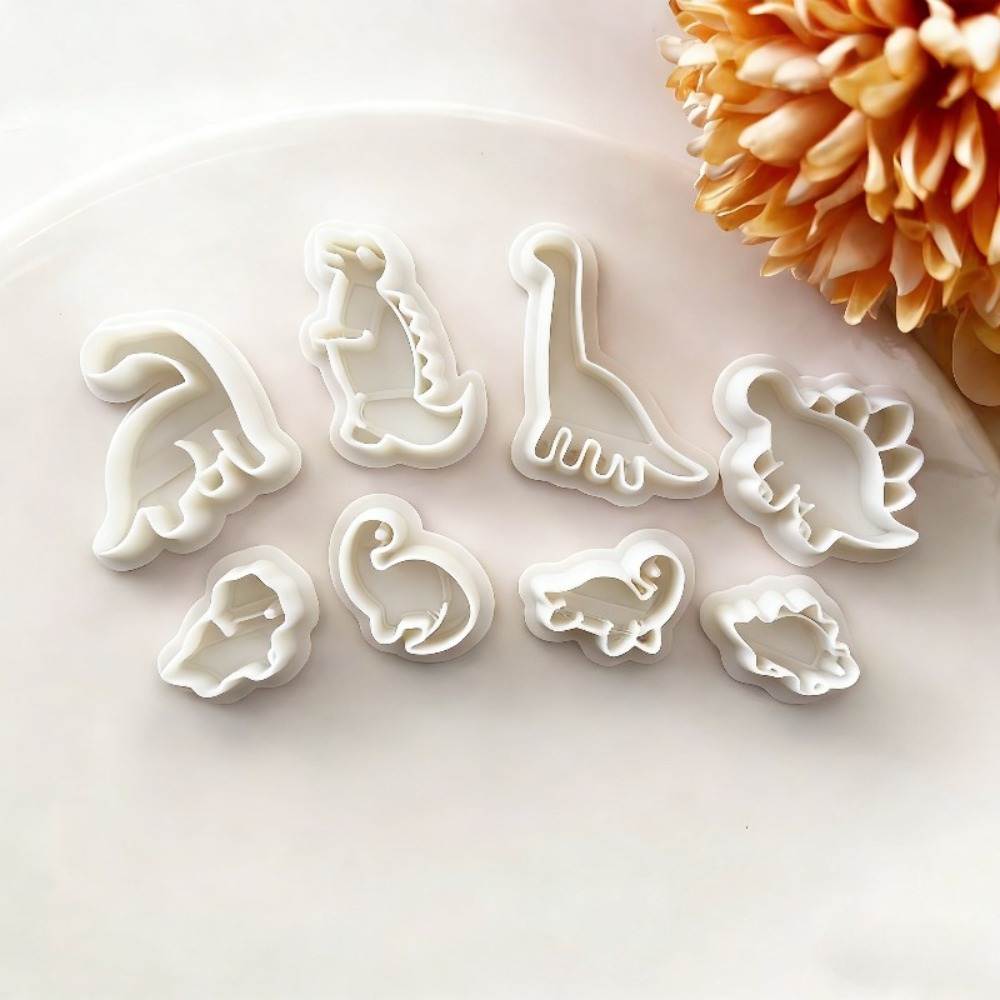 8pcs Cute Dinosaur Clay Cutter - đánh giá và giá Jewelry Making Tool Kit