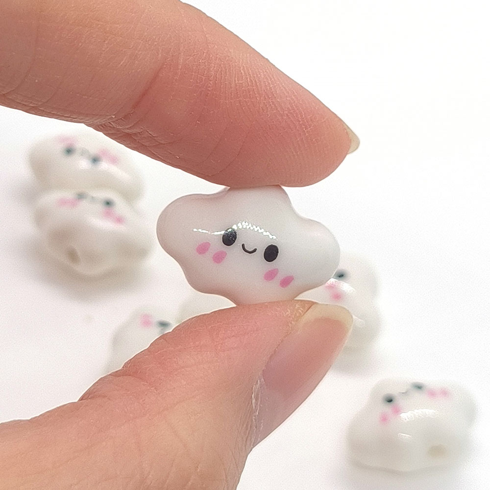 10pcs Colorful Chubby Smiling  - đánh giá và giá Jewelry Making Event