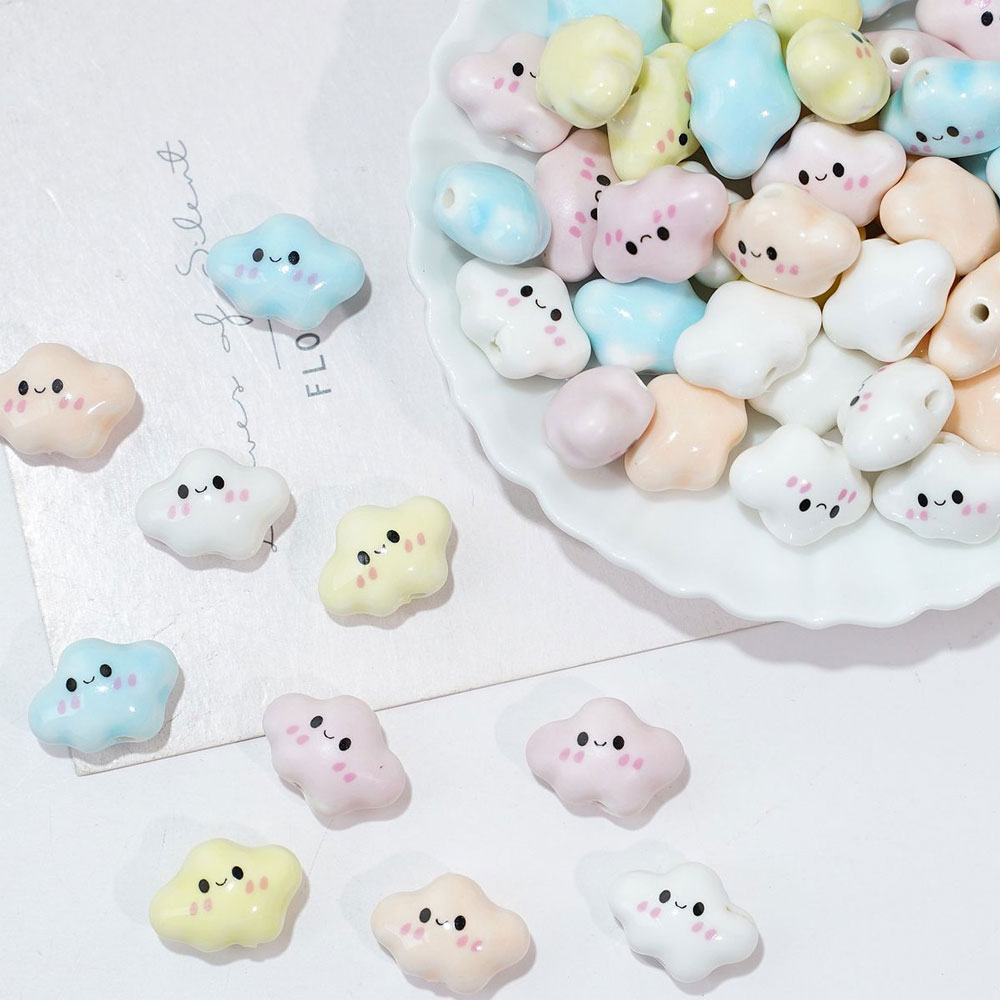 10pcs Colorful Chubby Smiling  - đánh giá và giá Jewelry Making Event