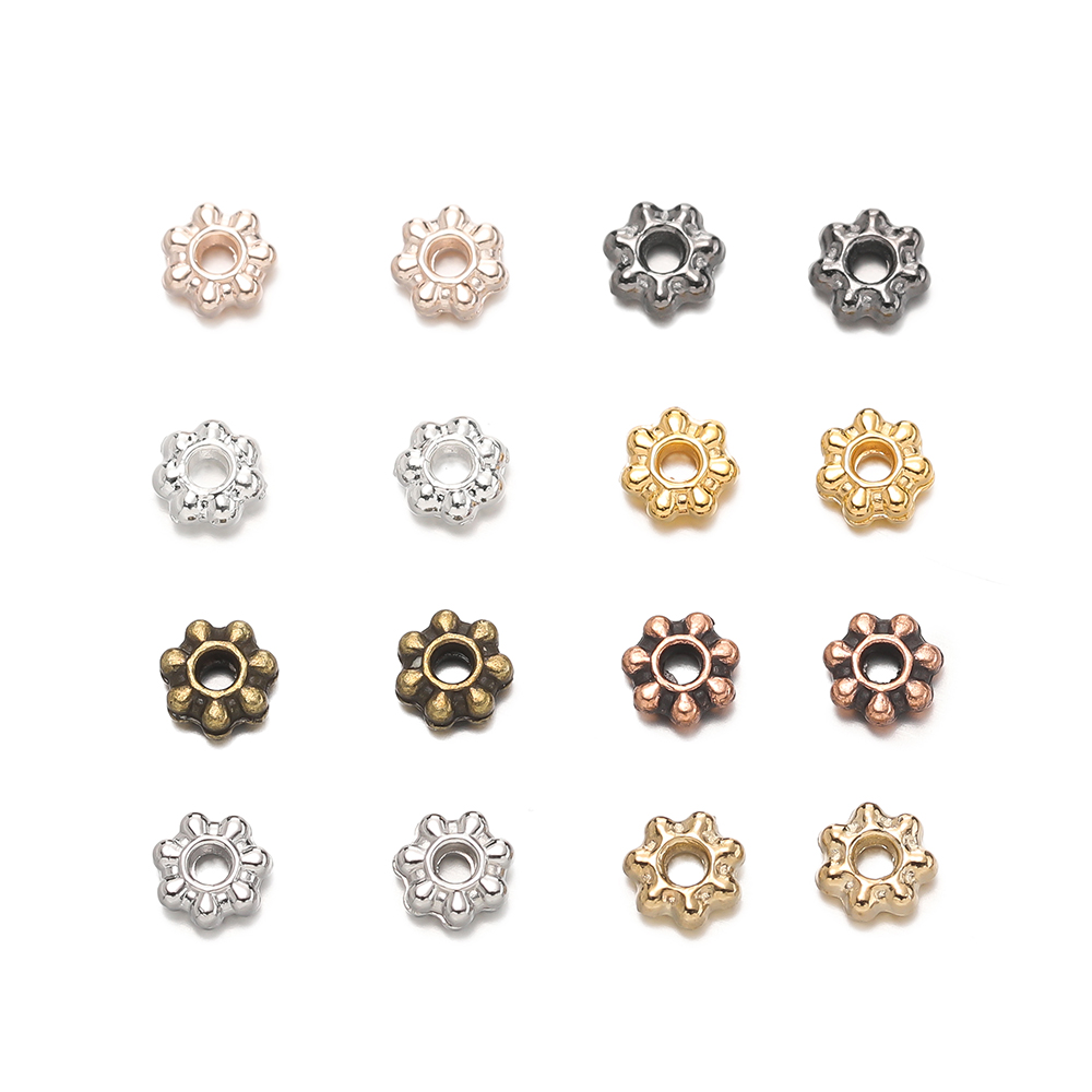 200pcs/lot 4/6mm Daisy Snowfla - đánh giá và giá Jewelry Making Equipment