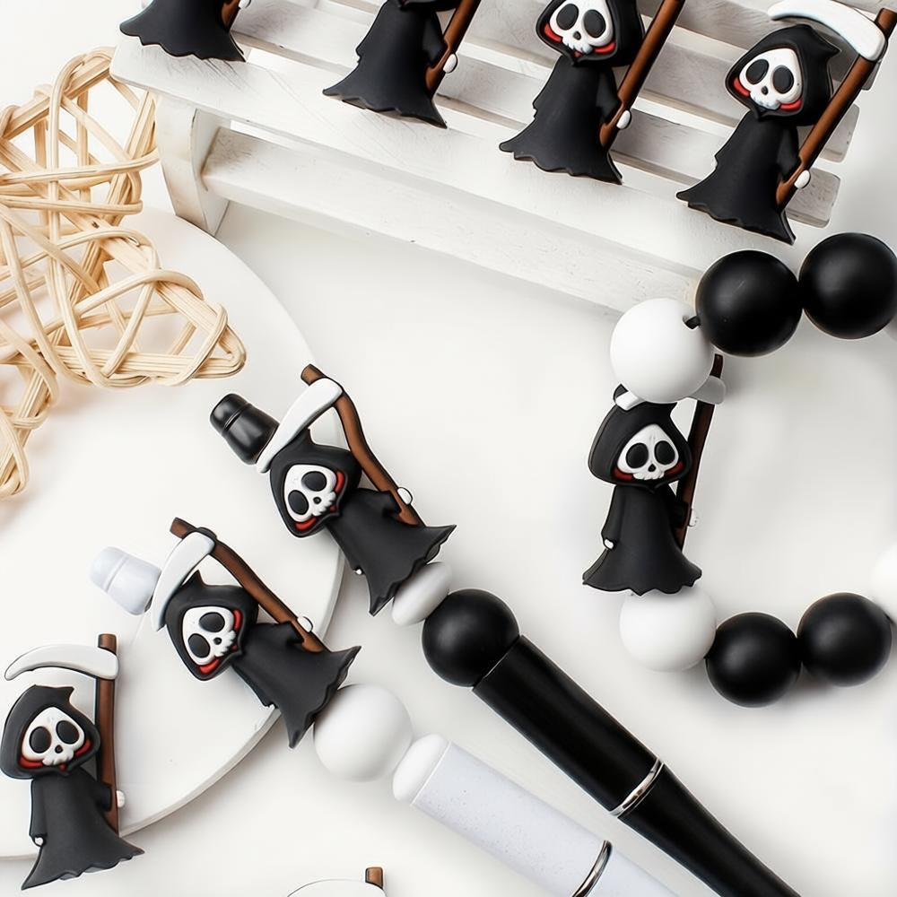 3D Silicone Beads Grim Reaper  - đánh giá và giá Jewelry Making Event