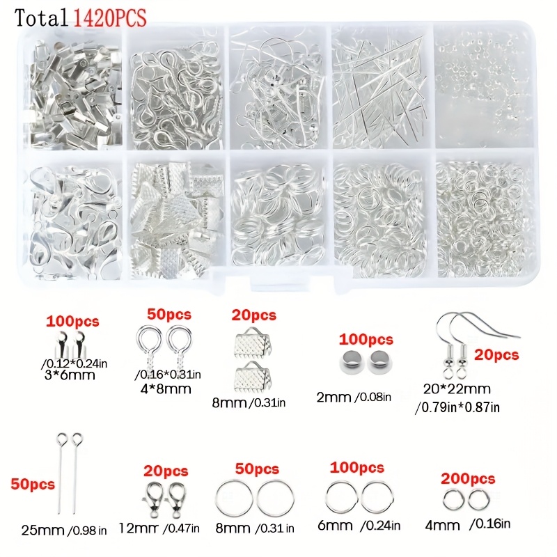 1420pcs 1box Jewelry Findings  - đánh giá và giá Jewelry Making Tool Kit
