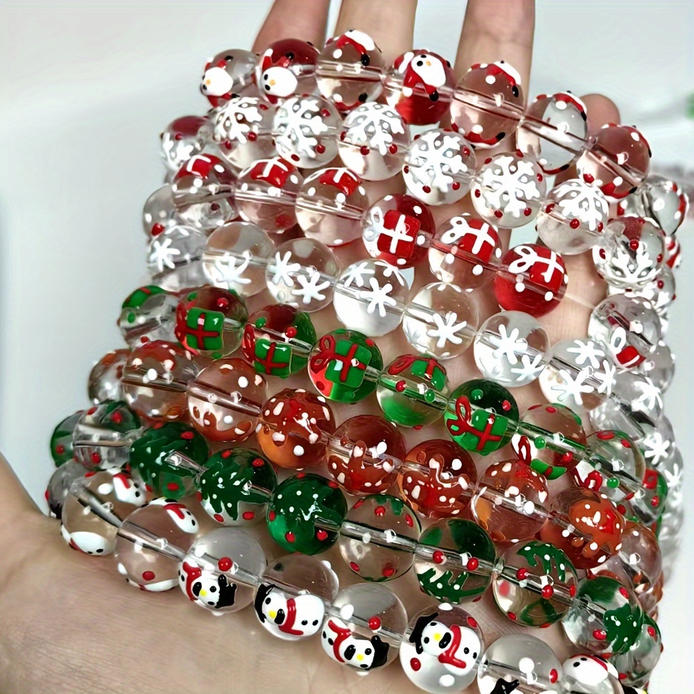 15Pcs 12mm Christmas transpare - đánh giá và giá Jewelry Making Event