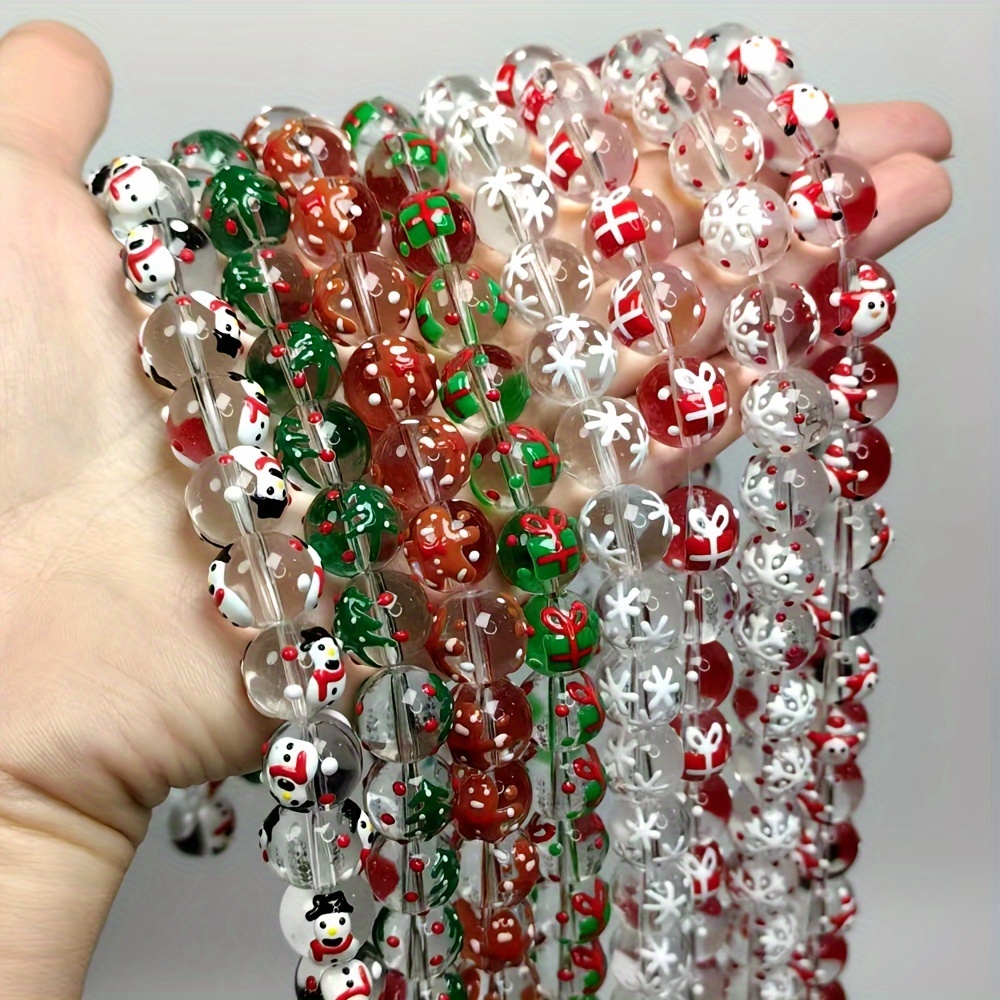 15Pcs 12mm Christmas transpare - đánh giá và giá Jewelry Making Event